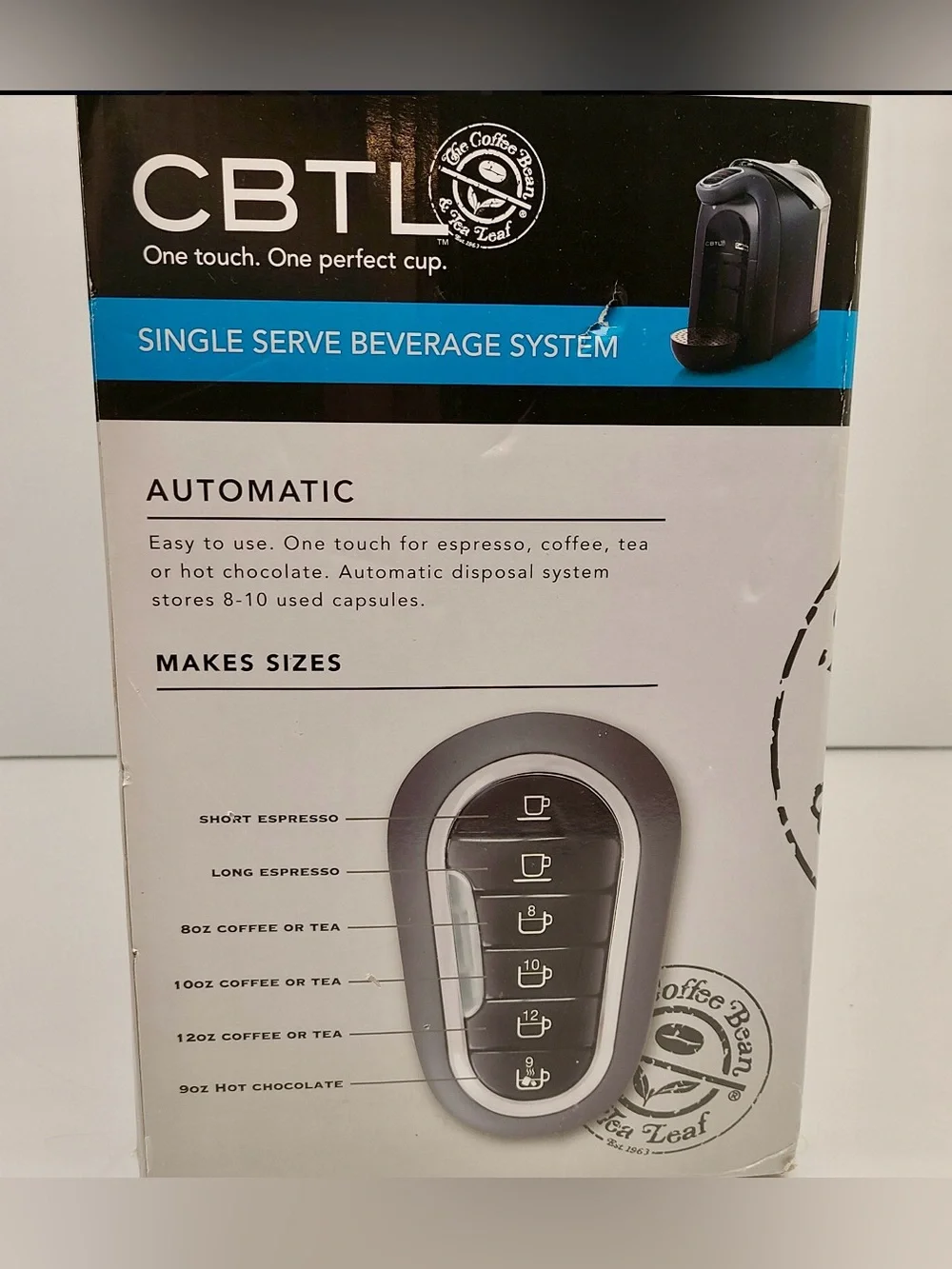 CBTL Caffitaly System Single Serve Coffee & Espresso Machine – Americano Model